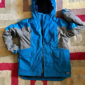 Lands end squall coat size S/8 in bright blue